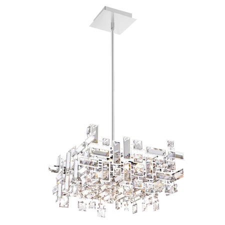 Cwi Lighting Arley 6 Light Chandelier With Chrome Finish 5689P14-6-S-601